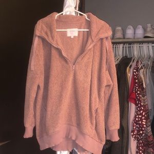 Sherpa Quarter Zip Jacket